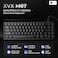 HITIME x XVX M67 60 Keyboard USB Wired Gaming Keyboard with Phantom Keycaps QMKVIA Support HotSwappable RGB Backlit Gasket Structure Creamy Prelubed ICE Switches Black