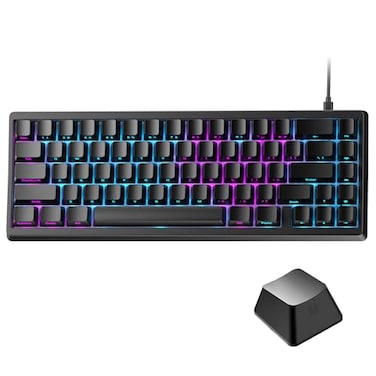 HITIME x XVX M67 60 Keyboard USB Wired Gaming Keyboard with Phantom Keycaps QMKVIA Support HotSwappable RGB Backlit Gasket Structure Creamy Prelubed ICE Switches Black