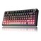 MechLands Aula F75 PRO 75 Wireless Gaming Keyboard Gasket Mechanical Custom Keyboard with FiveLayer Padding BT24GHzUSBC Hot Swappable Knob RGB Reaper Switches Black Pink