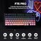 MechLands Aula F75 PRO 75 Wireless Gaming Keyboard Gasket Mechanical Custom Keyboard with FiveLayer Padding BT24GHzUSBC Hot Swappable Knob RGB Reaper Switches Black Pink