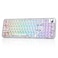 YUNZII X98 QMKVIA Wireless Mechanical Gaming Keyboard with KnobTriMode BT50USBC24GHz Hot Swappable KeyboardPrelubed Switches Gasket Mount RGB Backlit for WinsMac White Snow Switch