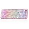 YUNZII X98 QMKVIA Wireless Mechanical Gaming Keyboard with KnobTriMode BT50USBC24GHz Hot Swappable KeyboardPrelubed Switches Gasket Mount RGB Backlit for WinsMac Pink Snow Switch