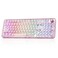 YUNZII X98 QMKVIA Wireless Mechanical Gaming Keyboard with KnobTriMode BT50USBC24GHz Hot Swappable KeyboardPrelubed Switches Gasket Mount RGB Backlit for WinsMac Pink Snow Switch