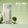YUNZII B75 PRO Wireless Mechanical Keyboard75 Layout with KnobHot Swap Gasket StructureCreamy Prelubed SwitchesRGB BacklitBluetoothTypeC24G for WinMac Matcha Green Cocoa Cream V2 Switch