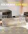 SOLAKAKA KI99 Pro 96 Wireless Gaming Keyboard RGB Creamy Keyboardw with Knob HotSwappable PreLubed Switches Gasket Structure Mechanical Keyboards BeigeWhite NonSilent Version