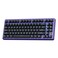RK ROYAL KLUDGE X87 Mechanical Keyboard 75 Wired Keyboard Gaming with 86 Keys Gasket Mount IceBlue Backlight Purple Shell Design Software Support HotSwappable Creamy Switch Black