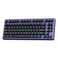 RK ROYAL KLUDGE X87 Mechanical Keyboard 75 Wired Keyboard Gaming with 86 Keys Gasket Mount IceBlue Backlight Purple Shell Design Software Support HotSwappable Creamy Switch Black