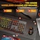 Redragon K521KS Wireless Gaming Keyboard TriMode BT24GUSBC RGB Mechanical Feeling Keyboard with Multimedia Keys 4000mAh Battery AntiGhosting Compatible with PC Upgrade
