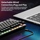 Newmen GM325Pro Mechanical Keyboard104 Keys Rainbow LED Backlit Wired Gaming KeyboardsHotSwap Metal Panel ABS Black Keycaps Gaming Mechanical Keyboard for Windows Laptop PC Linear Red Switches