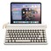 YUNZII QL75 Wireless Typewriter Hot Swap Retro Mechanical KeyboardPunk Round KeycapsRGB Backlit QMKVIA Programmable MultiDevice Keyboard with 24GHzTypeCBT50 White Onyx Switch