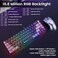 GEODMAER 65 Gaming Keyboard and Mouse Combo RGB Backlit Keyboard 7200 DPI Gaming Mouse UltraCompact AntiGhosting Wired Keyboard and Mouse for PC Laptop Gamer
