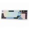 Redragon K719 Wireless Gasket Gaming Keyboard wHype Screen Knob 95 Keys Mechanical Keyboard EasyControl 114 TFT Info Display 5Layer Noise Dampener Round PBT Keycaps Mint Mambo Switch