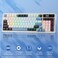 Redragon K719 Wireless Gasket Gaming Keyboard wHype Screen Knob 95 Keys Mechanical Keyboard EasyControl 114 TFT Info Display 5Layer Noise Dampener Round PBT Keycaps Mint Mambo Switch