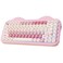 YUNZII C75 Wireless Mechanical Keyboard75 Layout HotSwappable NKROBT5024GUSBC ModeDyeSub PBT MOA KeycapsRGB Gasket MountCute Cake Design for MacWinGaming Pink Candy Switch
