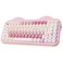 YUNZII C75 Wireless Mechanical Keyboard75 Layout HotSwappable NKROBT5024GUSBC ModeDyeSub PBT MOA KeycapsRGB Gasket MountCute Cake Design for MacWinGaming Pink Candy Switch