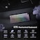 RedThunder K75 Wireless Mechanical Gaming Keyboard 75 Hot Swappable Creamy Keyboard with Knob RGB Backlit Prelubed Linear Switches Side Engraved PBT Keycaps WirelessWiredBT50 Gradient Gray
