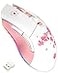 DAREU Sakura Pink Wireless Wired Gaming Mouse DualMode Rechargeable 6 Programmable Buttons10K DPIRGB and 7 Adjustable DPI Levels up to 150IPS 1000Hz Polling Rate for PC Notebook Mac