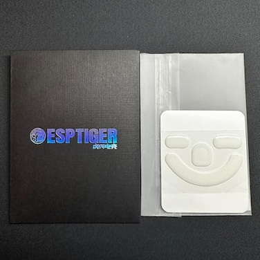 ESPTIGER Gaming Mouse Skates ICE V2 Skates for DeathAdder V3 Pro Mouse Feet 25D Edge Treatment Smooth PTFE Material 3M Adhesive White