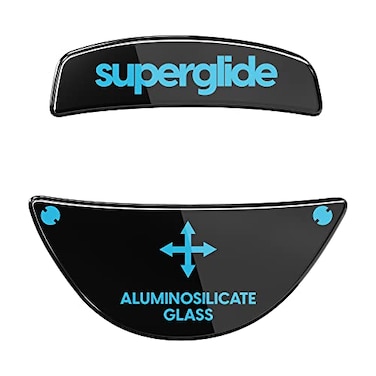 Pulsar Gaming Gears Superglide Fastest and Smoothest Mouse FeetSkates Made with Ultra Strong Flawless Glass Super Fast Smooth and Durable Sole for Roccat Kone ProPro Air Black