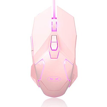 MageGee G10 Gaming Mouse Wired 7 Colors Breathing LED Backlit Gaming Mouse 6 Adjustable Speeds Ergonomic Optical Computer Mouse with 7 Buttons for Windows PC Gamers