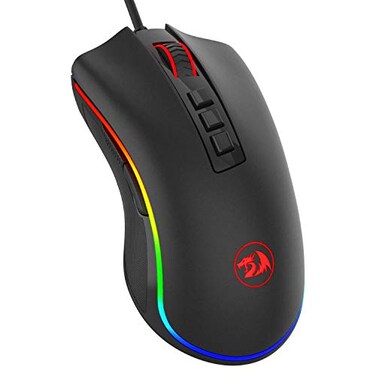 Redragon M711 Cobra Gaming Mouse with 168 Million RGB Color Backlit 10000 DPI Adjustable Comfortable Grip 7 Programmable Buttons