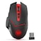 Redragon M6901 Wireless Gaming Mouse with DPI Shifting 2 Side Buttons 2400 DPI Ergonomic Design 8 ButtonsBlack