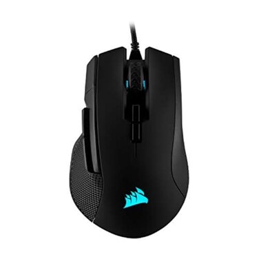 Corsair IRONCLAW RGB Wired FPSMOBA Gaming Mouse 18000 DPI 7 Programmable Buttons Designed for Large Hands iCUE Compatible PC Mac PS5 PS4 Xbox Black