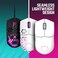 Cooler Master MM712 Wireless Gaming Mouse White with Adjustable 19000 DPI 24GHz and Bluetooth Ultraweave Cable PTFE Feet RGB Lighting and MasterPlus Software