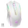 Redragon Wireless Gaming Mouse with RGB Backlit 8000 DPI with Fire Button Macro Editing Programmable70Hrs for WindowsMac Rechargeable White M910WS