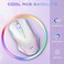 Redragon Wireless Gaming Mouse with RGB Backlit 8000 DPI with Fire Button Macro Editing Programmable70Hrs for WindowsMac Rechargeable White M910WS