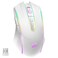Redragon Wireless Gaming Mouse with RGB Backlit 8000 DPI with Fire Button Macro Editing Programmable70Hrs for WindowsMac Rechargeable White M910WS