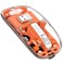 A.JAZZ AJAZZ Wireless Bluetooth5124G Mini Lightweight MouseTransparent Clear CoolRechargeable Silent Computer MiceNano USB C ReceiverLED Battery Magic Silm For OfficePCMacLaptopAppleipadOrange
