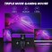 Redragon Wireless Gaming Mouse TriMode 24GUSBCBluetooth Mouse Gaming 12000 DPI RGB Backlit Fully Programmable Rechargeable Wireless Computer Mouse for Laptop PC Mac Black
