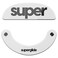 Pulsar Gaming Gears Superglide2 New Controllable Speed Textured Surface Smoothest Mouse Feet Skates Made with Durable Strong Glass for Pulsar X2 X2 v2 X2H X2A Wireless Gaming Mouse TypeC White