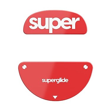 Pulsar Gaming Gears Superglide2 New Controllable Speed Textured Surface Smoothest Mouse FeetGlides Made with Ultra Strong Glass Smooth and Durable Sole for EndGameGear XM2WE RED