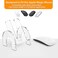 CaSZLUTION Mouse Holder Stand for Apple Magic Mouse 1 2 Easy Charging Mouse Display Stand Compatible with Magic Mouse and Slim Flat Mice Clear Acrylic Small Mouse Desktop Holder