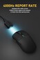 DAREU A950pro 4K Wireless Gaming Mouse55g UltraLightweight4KHz Polling RatePAW3395 Optical Sensor26K DPI5 Programmable ButtonsSupport 15min Fast Charging TriMode Connection Black