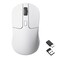 Keychron M3 Wireless Gaming Optical Mouse TriMode 24 GHzBluetooth 51Wired PixArt PAW 3395 sensor 26000 DPI LED RGB Backlit79g Lightweight Programmable Macro Button for Windows PCMac White