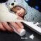 elec Space Wireless Mini Finger Mouse Silent DualMode Bluetooth 24GHz Ergonomic Portable PC Mice with Case Compatible with MacBook and Chromebook