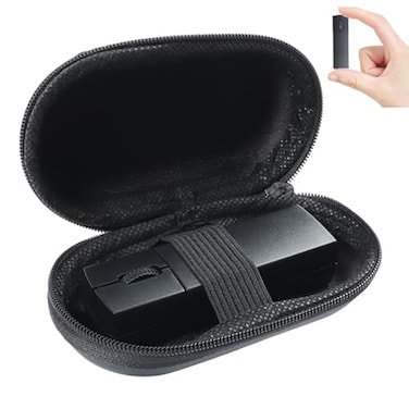 elec Space Wireless Mini Finger Mouse Silent DualMode Bluetooth 24GHz Ergonomic Portable PC Mice with Case Compatible with MacBook and Chromebook