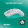HyperX Pulsefire Haste 2 Core Wireless Gaming Mouse for PC Long Battery Life Lightweight Custom Core Sensor Dual Wireless Connectivity Black