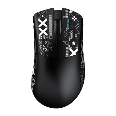 MAMBASNAKE Attack Shark R1 Wireless Gaming MousePAW3311 Optical Sensor 18K DPI59g Ultralight 24GhzBTWired Computer Mice for WinMacBlackTape