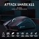 MAGIC-REFINER MAGICREFINER Attack Shark X11 59g Superlight Wireless Gaming Mouse with Magnetic RGB Charging DockBT24G WirelessWired Mouse 22000 DPI5 Programmable Buttons for PCLaptopMacBlack