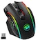 Redragon Wireless Gaming Mouse MMO Gaming Mouse UP 16000 DPI 16 Macro Programmable Buttons RGB Rechargeable with 12 Side Buttons 70Hrs for PC Laptop MOBA FPS M901PKS