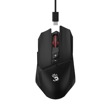 Bloody R36 Ultra Dual Mode Wireless Gaming Mouse 12000 CPI PAW3313 Sensor 1ms Wireless Transmission 7 Programmable Buttons up to 75 Hours Playtime RGB Lighting for Esports and Gaming