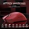 MAGIC-REFINER MAGICREFINER Attack Shark X11 59g Superlight Wireless Gaming Mouse with Magnetic RGB Charging DockBT24G WirelessWired Mouse 22000 DPI5 Programmable Buttons for PCLaptopMacRed