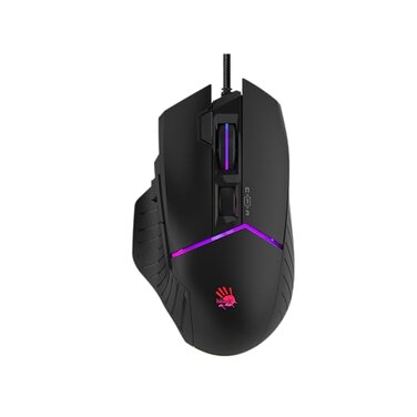 Bloody W95BR Max Extra Fire Gaming Mouse 12000 CPI BC3332A Sensor 2000 Hz Report Rate 4M Onboard Memory RGB Backlit Adjustable LOD Precision Control Ergonomic Design
