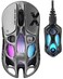 GravaStar Mercury X Pro Wireless Gaming Mouse Come with 8K Dongle 32000 DPI PAW 3950 Sensor 8000Hz Polling Rate Only 49g Magnesium Alloy Hollow Frame RGB Lighting 5 Programmable Buttons