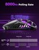 GravaStar Mercury X Pro Wireless Gaming Mouse Come with 8K Dongle 32000 DPI PAW 3950 Sensor 8000Hz Polling Rate Only 49g Magnesium Alloy Hollow Frame RGB Lighting 5 Programmable Buttons