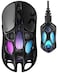 GravaStar Mercury X Pro Wireless Gaming Mouse Come with 8K Dongle 32000 DPI PAW 3950 Sensor 8000Hz Polling Rate Only 49g Magnesium Alloy Hollow Frame RGB Lighting 5 Programmable Buttons